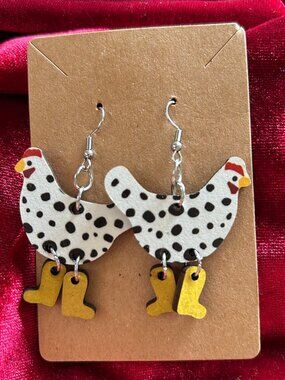 CHicken Lady Earrings